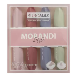 Набор из 4-х маркеров Buromax MORANDI STYLE 1-4 мм BM.8908-94