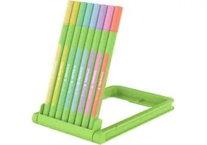 Набор лайнеров SCHNEIDER LINE-UP PASTEL 8 пастельных цветов в пластиковом футляре S191088, Ручки-линеры (лайнеры) - фото 1
