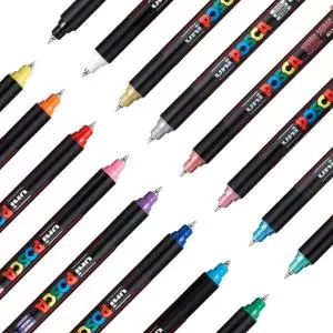 Набір маркерів Uni POSCA 0.7 мм 8 штук PC-1MR 8C - Фото 1