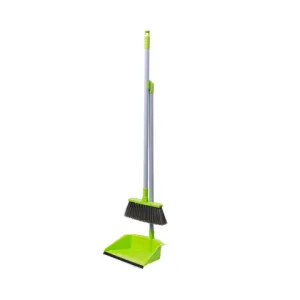 Набор совок с резинкой+метла Buroclean 84 см 10300503, Веники, метла