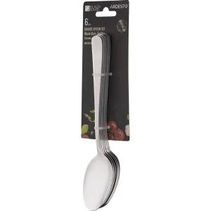 Набор столовых ложек ARDESTO Black Mars Zenith 6 пр., нержавеющая сталь, Одноразовые ложки