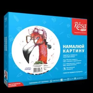 Набор, техника акриловая живопись по номерам Fashion flamingo, 35х45 см, ROSA N00013207 - Фото 1