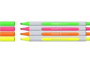 Набор текстовых маркеров SCHNEIDER SHINE-UP 4 цвета в картонной упаковке S112094, Для выделения текста