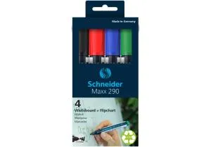 Набор 4 маркера для досок Schneider MAXX 290 S129094, Для досок и флипчартов