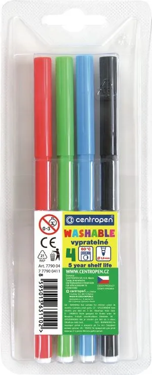 Фломастеры Centropen WASHABLE 7790 - Фото 1