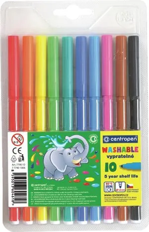 Фломастеры Centropen WASHABLE 7790 - Фото 3