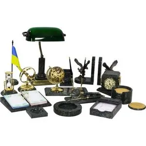 Набор настольный из черного мрамора 15 предметов BM.6600-15 Buromax, Наборы и подставки подарочные