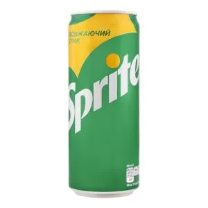 Напиток Sprite безалкогольный сильногазированный 0,33 л ж/б s.14535, Сладкая вода