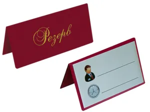 Настольная табличка РЕЗЕРВ двусторонняя винил бордовый 0300-0073-10 Panta plast, Информационные стойки и стенды