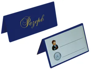 Настольная табличка РЕЗЕРВ двусторонняя винил т.-синий 0300-0073-02 Panta plast, Информационные стойки и стенды