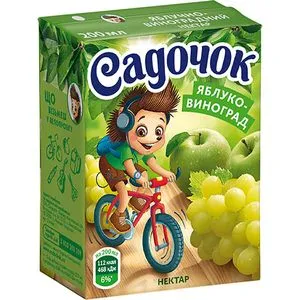 Нектар Садочок виноград-яблоко т/п 0,2л 1067867