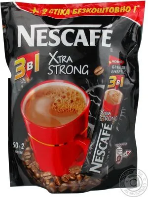 Nescafe 3-В-1 ЕКСТРА СТРОНГ 50+2