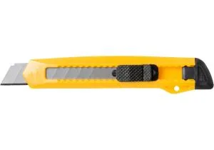 Ніж канцелярський ECONOMIX 18 мм пластиковий корпус E40526, Ножиці канцелярські - фото 1