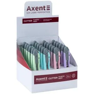 Нож канцелярский 9 мм Axent 6401-А, Ножи канцелярские - фото 1