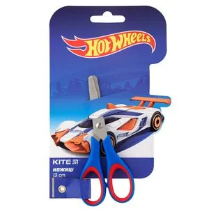 Ножицы детские пластиковые ручки с резиновыми вставками Hot Wheels Kite HW19-123