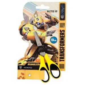 Ножницы детские пластиковые ручки с резиновыми вставками Transformers Kite TF19-123