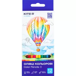 Карандаши цветные Kite Classic 12 шт K-051 - Фото 1