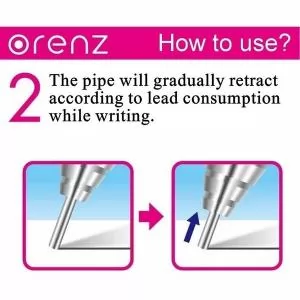 Олівець автоматичний ORENZ 0.3мм малиновий Pentel ХРР503-PХ - Фото 2