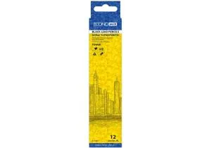 Карандаш чернографитный ECONOMIX TOWER HB корпус ассорти заостренный E11334, Карандаши простые - фото 6