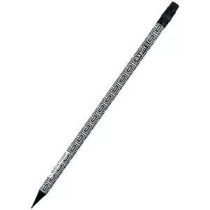 Карандаш графитный Axent HB Floral Black 9009/36 - Фото 4