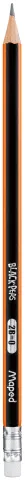 Карандаш MAPED графитовый BLACK PEPS 2B с ластиком MP.851722, Карандаши простые - фото 1