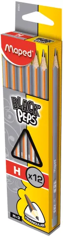 Карандаш MAPED графитовый BLACK PEPS H без ластика MP.850025, Карандаши простые - фото 1