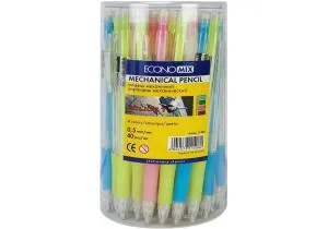 Олівець механічний ECONOMIX BOLIDE HB 0,5 мм корпус асорті E11408, Механічні олівці - фото 1