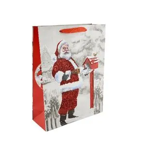 Пакет новорічний 18х24х8.5 см, 3 дизайна AG91309 ANGEL GIFTS - Фото 1