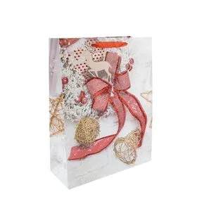 Пакет новорічний 18х24х8.5 см, 4 дизайна AG91312 ANGEL GIFTS - Фото 1