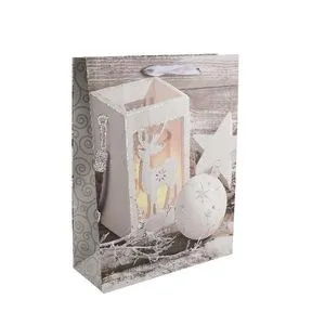Пакет новорічний 26х32х10 см, 4 дизайна AG91322 ANGEL GIFTS - Фото 1