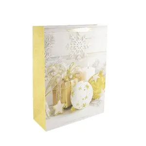 Пакет новорічний 26х32х10 см, 4 дизайна AG91322 ANGEL GIFTS - Фото 3