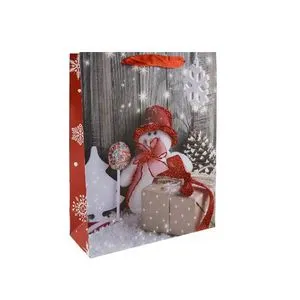 Пакет новорічний 31х40х12 см, 4 дизайна AG91293 ANGEL GIFTS - Фото 1