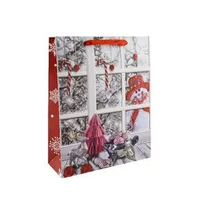 Пакет новорічний 31х40х12 см, 4 дизайна AG91293 ANGEL GIFTS - Фото 2