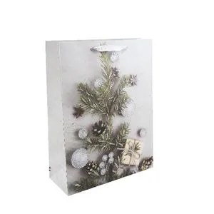 Пакет новогодний 31х40х12 см, 4 дизайна AG91302 ANGEL GIFTS, Пакеты подарочные
