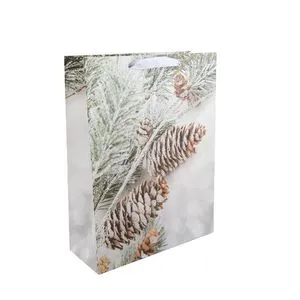 Пакет новорічний 31х40х12 см, 4 дизайна AG91302 ANGEL GIFTS, Пакети подарункові - фото 1