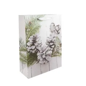 Пакет новорічний 31х40х12 см, 4 дизайна AG91302 ANGEL GIFTS, Пакети подарункові - фото 3