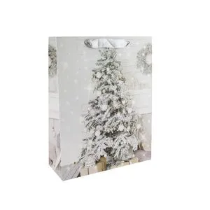 Пакет новорічний 31х40х12 см, 4 дизайна AG91308 ANGEL GIFTS, Пакети подарункові