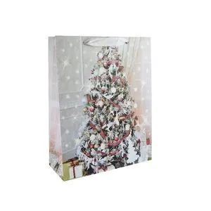 Пакет новорічний 31х40х12 см, 4 дизайна AG91308 ANGEL GIFTS, Пакети подарункові - фото 3