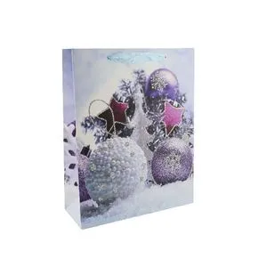 Пакет новорічний 31х40х12 см, 4 дизайна AG91317 ANGEL GIFTS, Пакети подарункові - фото 3