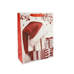 Пакет новорічний 31х40х12 см, 4 дизайна AG91320 ANGEL GIFTS, Пакети подарункові - фото 2