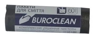 Пакеты для мусора Eurostandart плотные черные, 60 л, 40 шт, BuroClean, 10200036 - Фото 1