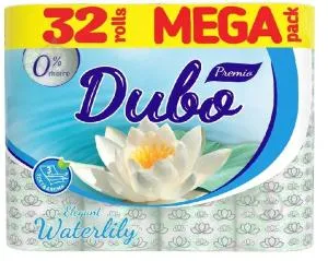 Туалетная бумага Диво Premio Waterlily 32 рулона 3 слоя 150 листов 3 51691, Туалетная бумага