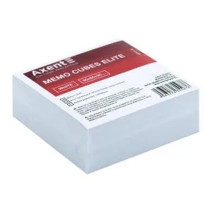 Бумага для заметок Axent Elite White 8041-A 80х80х30 мм непроклеенная, Блоки бумажные