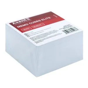 Бумага для заметок Axent Elite White 8043-A 80х80х50 мм непроклеенная, Блоки бумажные