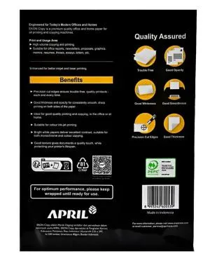 Папір офісний April EKON COPY A4 80 г/м клас С А4.80.April, Папір для офісу - фото 3
