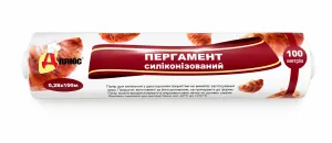 Папір пергаментний Діоніс силіконізований 0,28x100м 12 51917, Пергамент і фольга