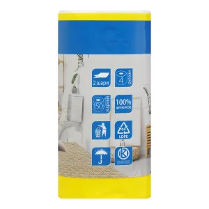 Бумага туалетная целлюлоза BUROCLEAN EuroStandart 10100065 4 рул 10100013, Туалетная бумага - фото 1
