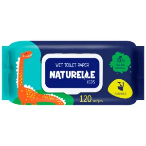 Туалетная бумага влажная NATURELLE Kids 120шт san.91455, Влажные салфетки