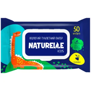 Туалетная бумага влажная NATURELLE Kids 50шт san.91073, Влажные салфетки
