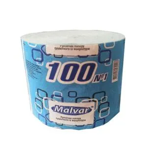 Туалетная бумага Malvar макулатура 45м без гильзы серый mlv.60715, Туалетная бумага